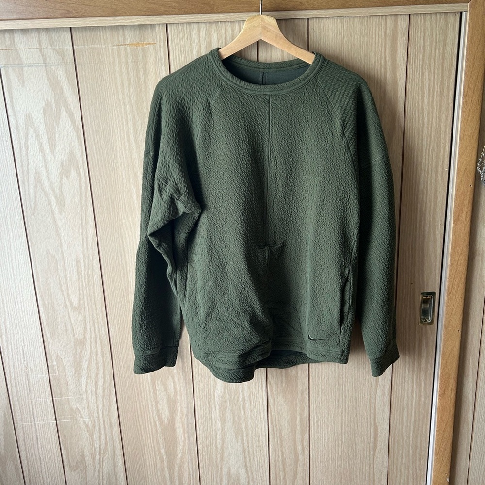 Nike Green Sweatshirt Relaxed Fit Crewneck